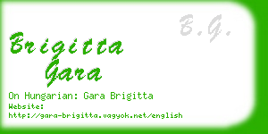 brigitta gara business card